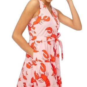 J. Crew Pink Floral Print Dress